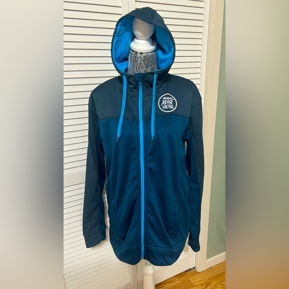 Running Man by ALANIC Hot Chocolate 15K/5K Full Zip Hoodie men’s large